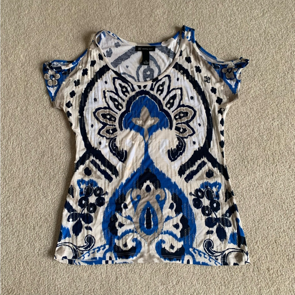 INC Cold Shoulder Tank Top (Size Small)